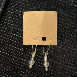Elegant Gold and Silver Dangle Earrings